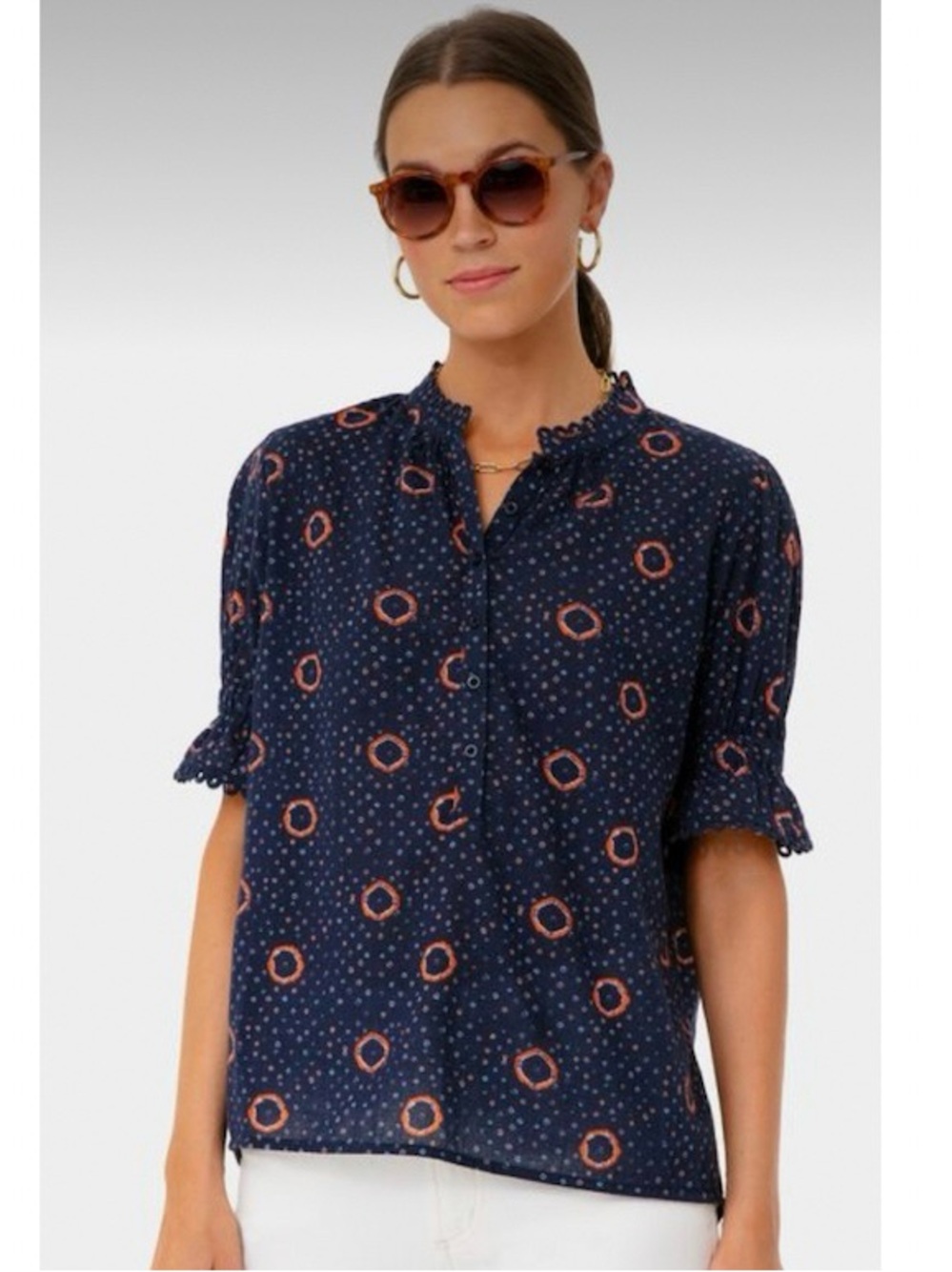 Apiece Apart Alta Top in Shibori Dot